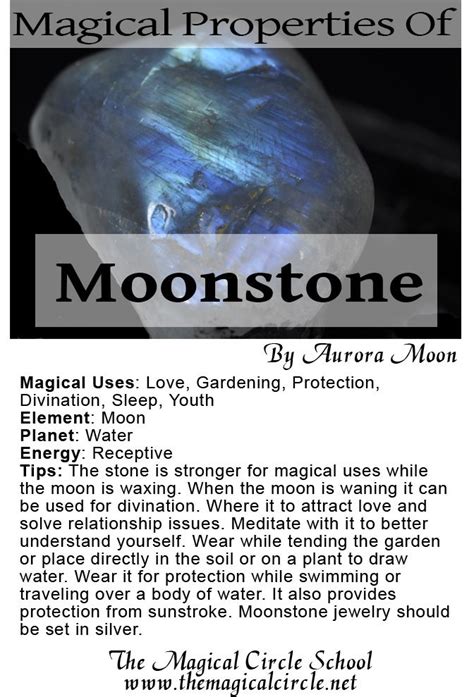 Magical effects of Moonstone